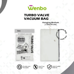 Wenbo Turbo Valve Hanging Vacuum Bag / Vakum Gantung - Hanging M (70x135cm)