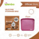 silicone food storage maroon